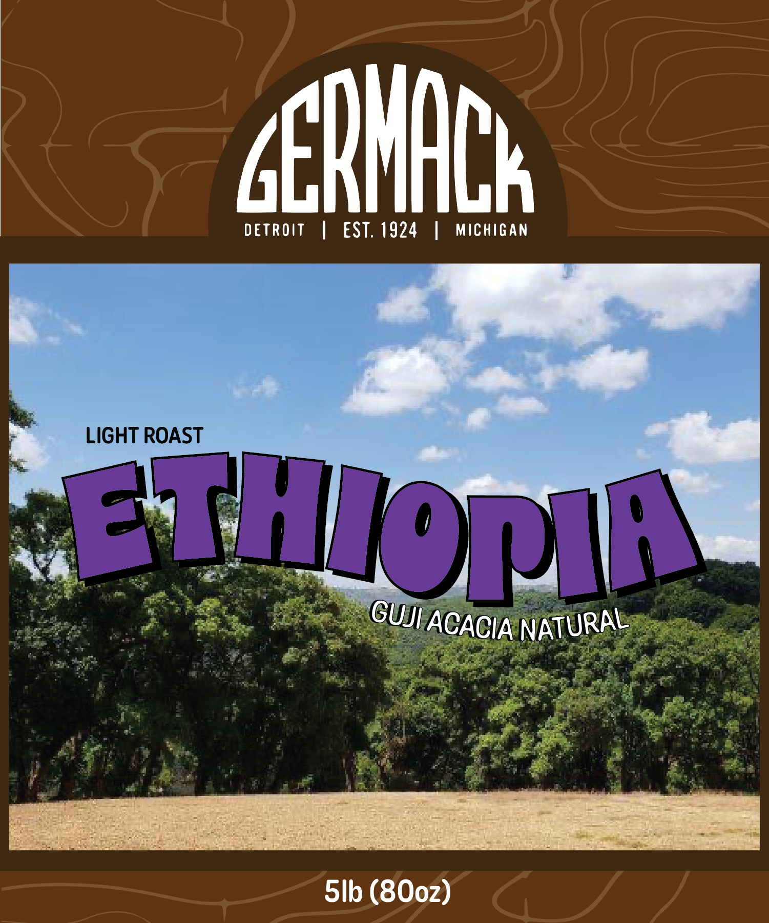 Germack Coffee 5lb - Ethiopia Guji Acacia Natural