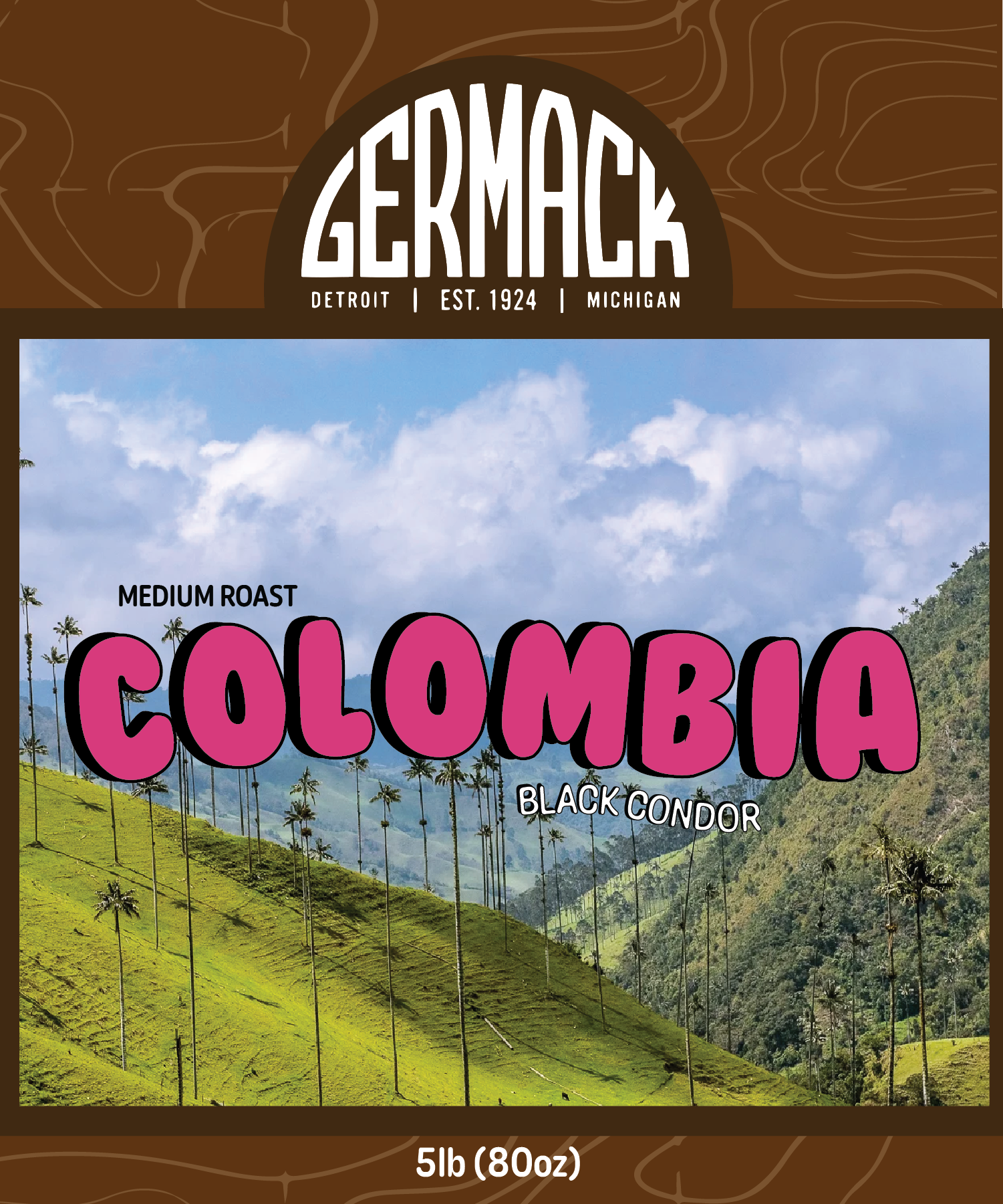 Germack Coffee 5lb - Colombia Black Condor