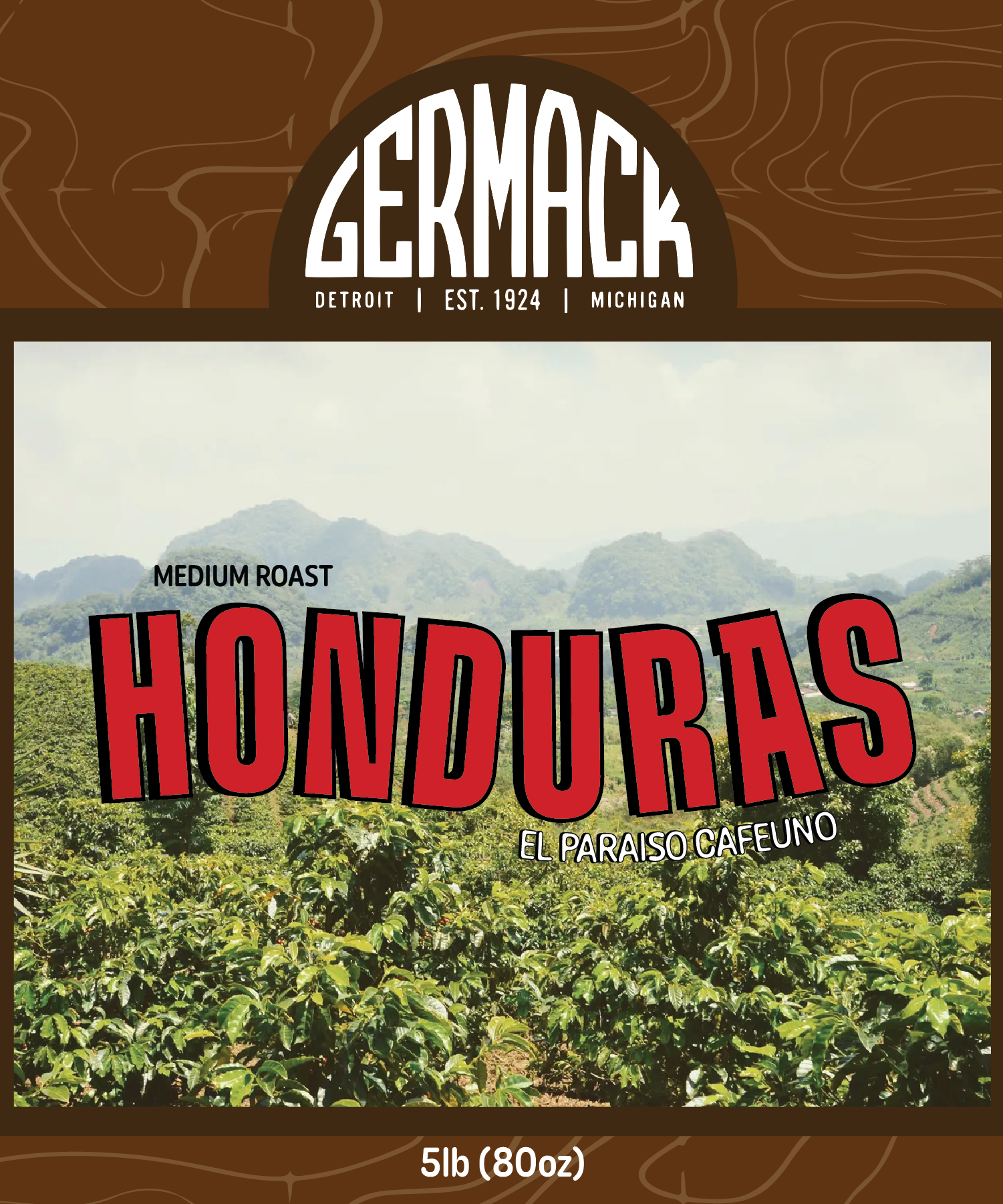 Germack Coffee 5lb - Honduras El Paraiso CAFEUNO