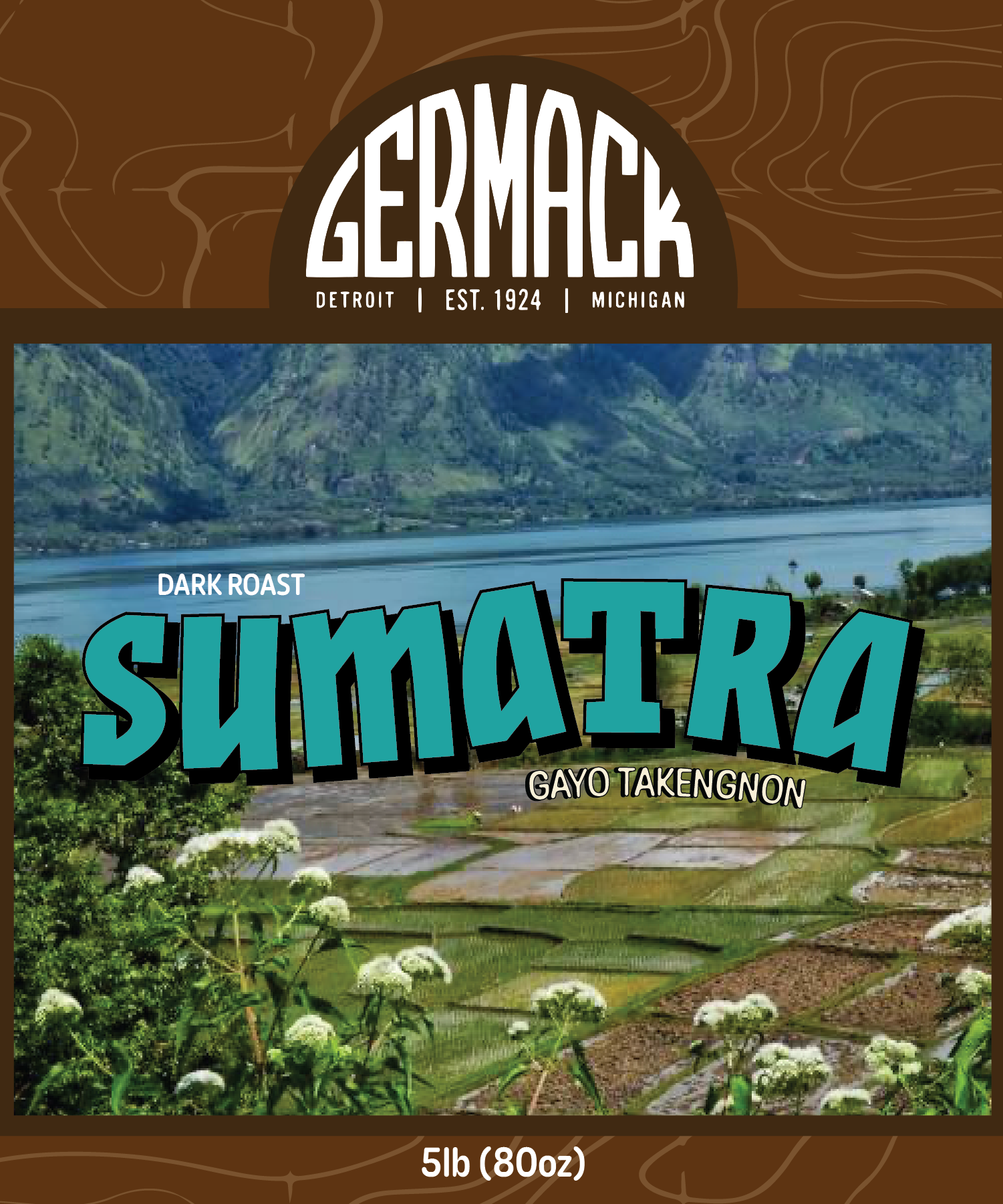 Germack Coffee 5lb - Sumatra Gayo Takengnon